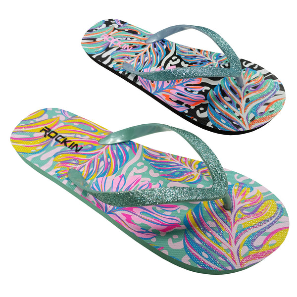 Women’s seaweed-style flip flops – ocean-inspired sandals with comfort soles for summer wear