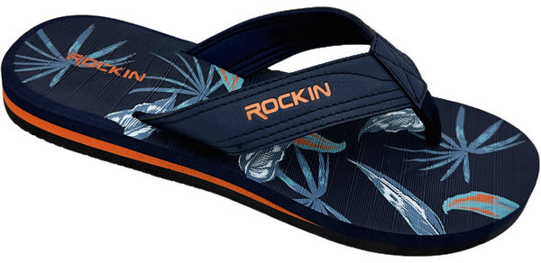 Rockin Tropical Comfort flip flops with soft footbed and tropical style for everyday summer wear