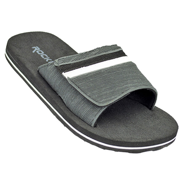 Brushed slide kids slides with cushioned comfort and sleek design for casual summer wear