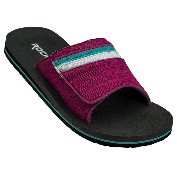 Brushed slide kids slides with cushioned comfort and stylish design for easy summer wear
