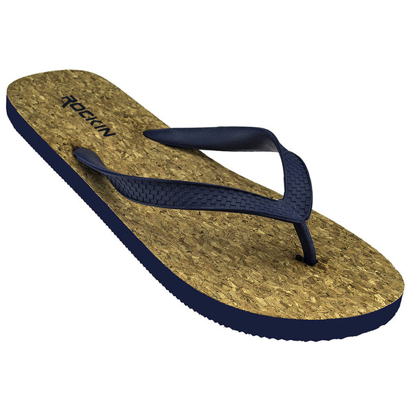 Cork men’s flip flops with eco-friendly cork footbed and cushioned comfort for summer wear