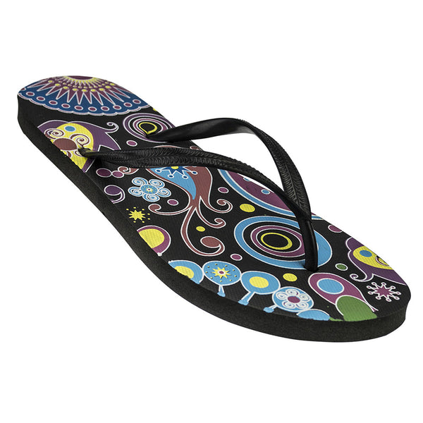 Groovy kids flip flops with retro design and cushioned comfort for fun summer adventures