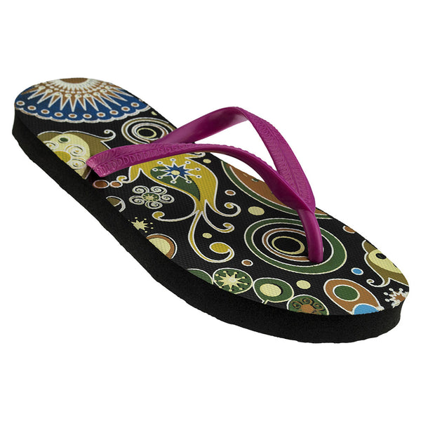 Groovy kids flip flops with retro design and cushioned comfort for fun summer adventures