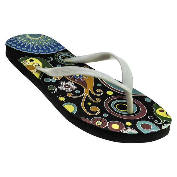 Groovy kids flip flops with retro design and cushioned comfort for fun summer adventures