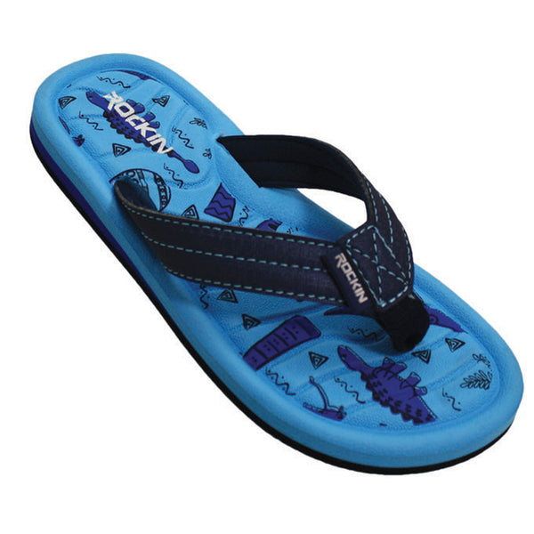 Kids Dinosaurs Flip Flops