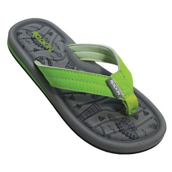 Kids Dinosaurs Flip Flops