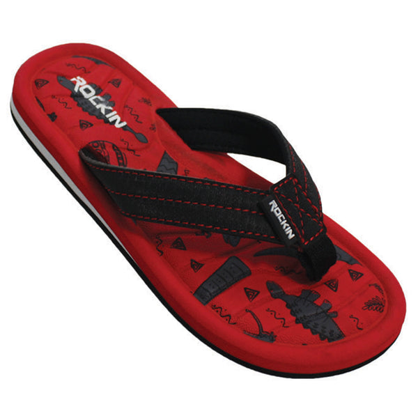Kids Dinosaurs Flip Flops