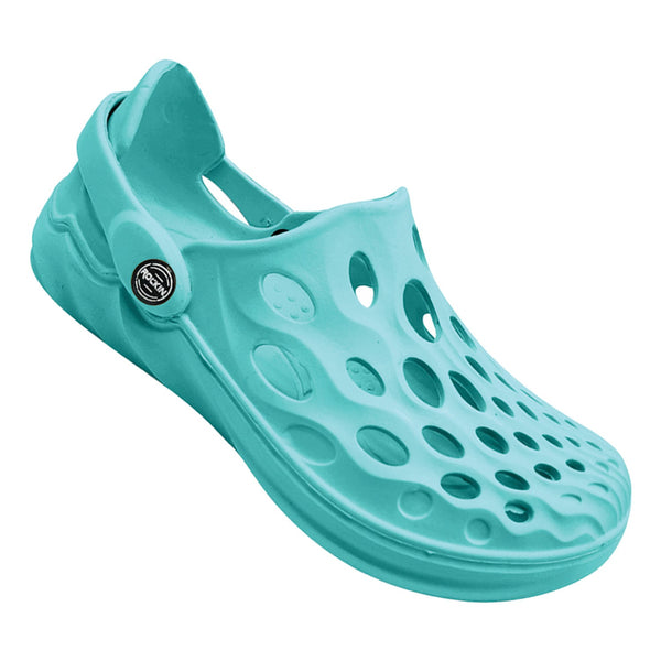 Kids and toddlers Rockin Rollers lightweight summer shoes for play and beach fun.