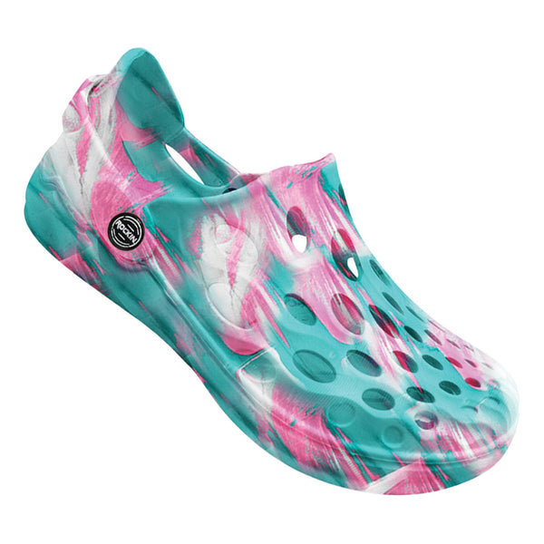 Kids and toddlers Rockin Rollers lightweight summer shoes for play and beach fun.