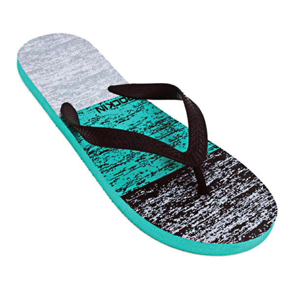 Ocean Breeze Men's Flip Flops with cushioned sole and coastal design for relaxed casual comfort