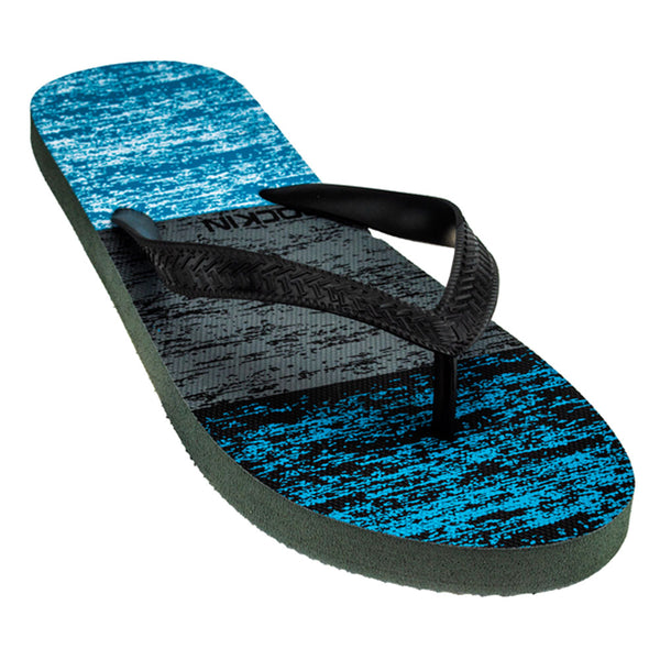 Ocean Breeze Men's Flip Flops with cushioned sole and coastal design for relaxed casual comfort