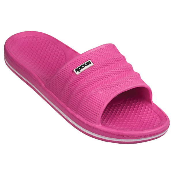 Shower Slide kids slides with cushioned comfort and non-slip sole for water-friendly fun